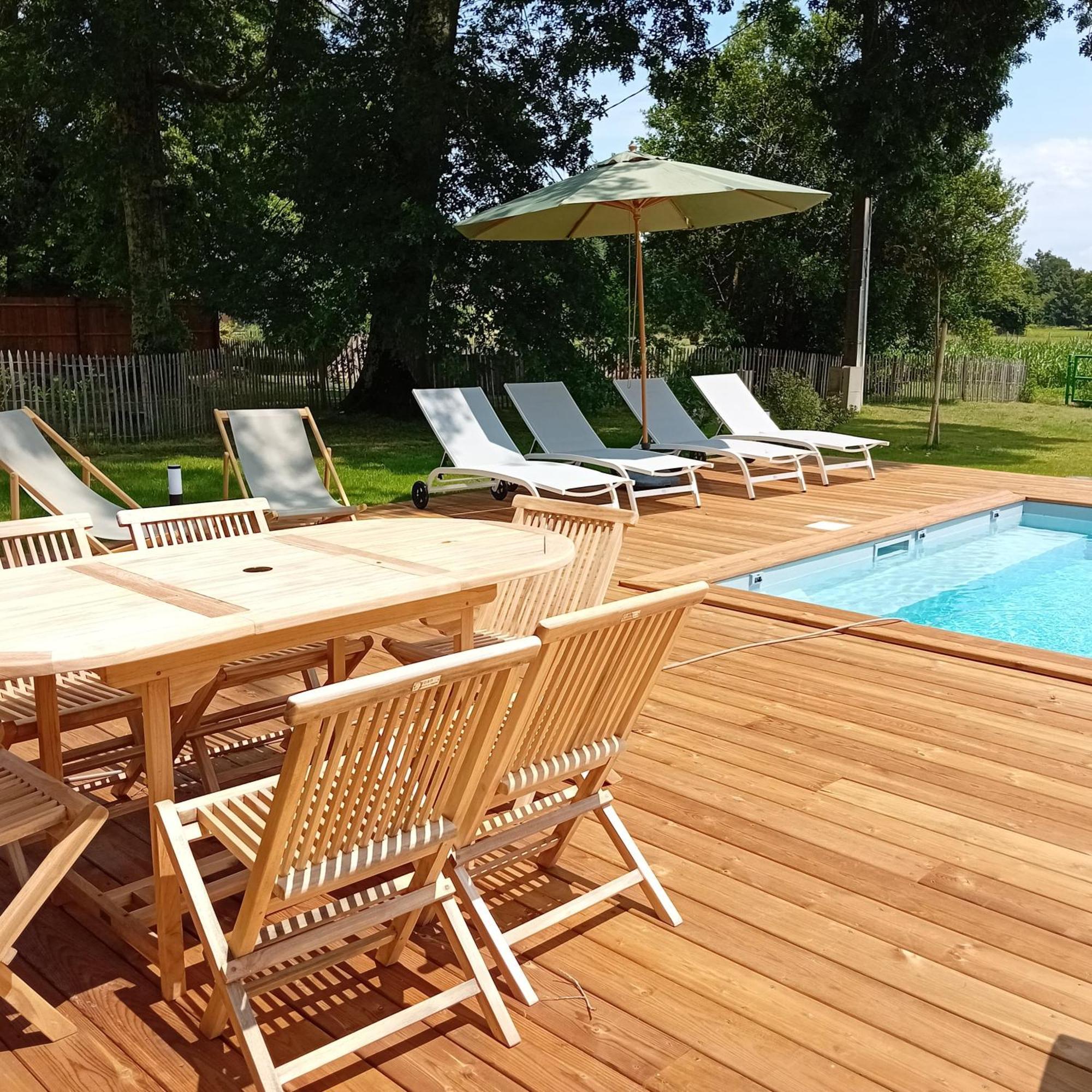 Maison Neuve Avec Piscine Chauffee, 4 Kms De Contis Plage Saint-Julien-en-Born Extérieur photo